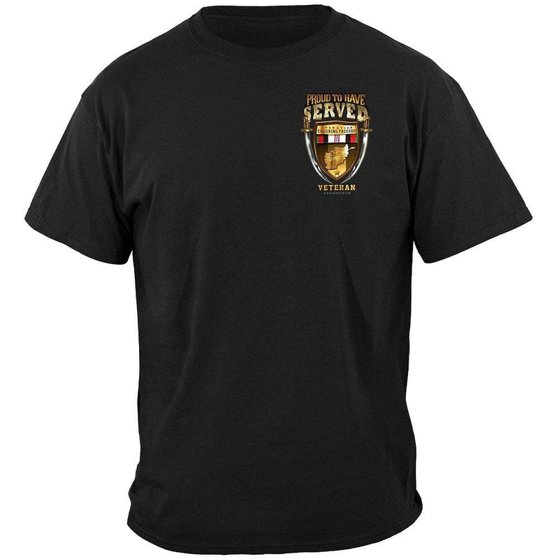 Proud To Have Served Enduring Freedom Premium Men's Hooded Sweat Shirt