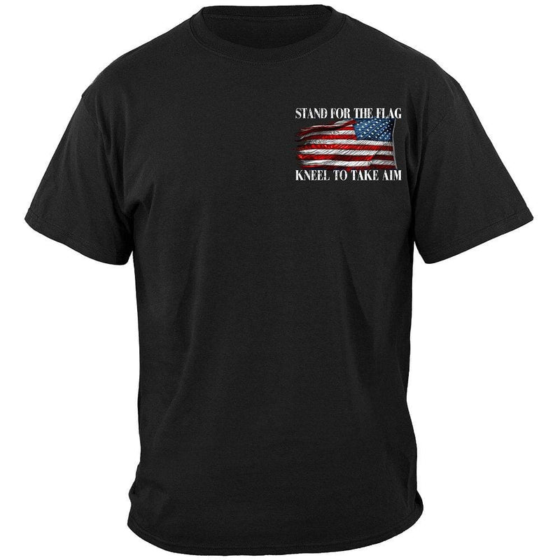 Stand For The Flag Kneel And Take Aim Premium Men's Long Sleeve