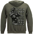I Carry A Gun Tank Is Too Heavy Premium Hooded Sweat Shirt