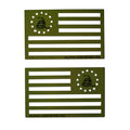 Alpha Flag Magnet | Olive | Don't Tread On Freedom