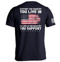 Support The Country You Live In Flag