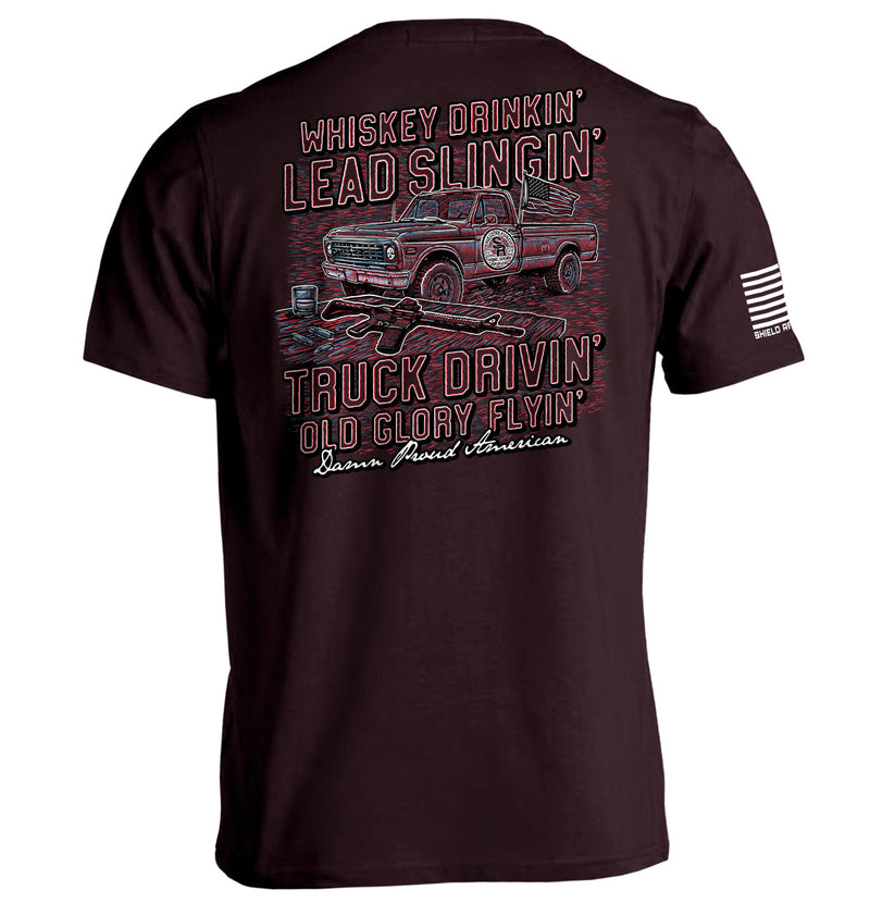 Damn Proud American Red White and Blue