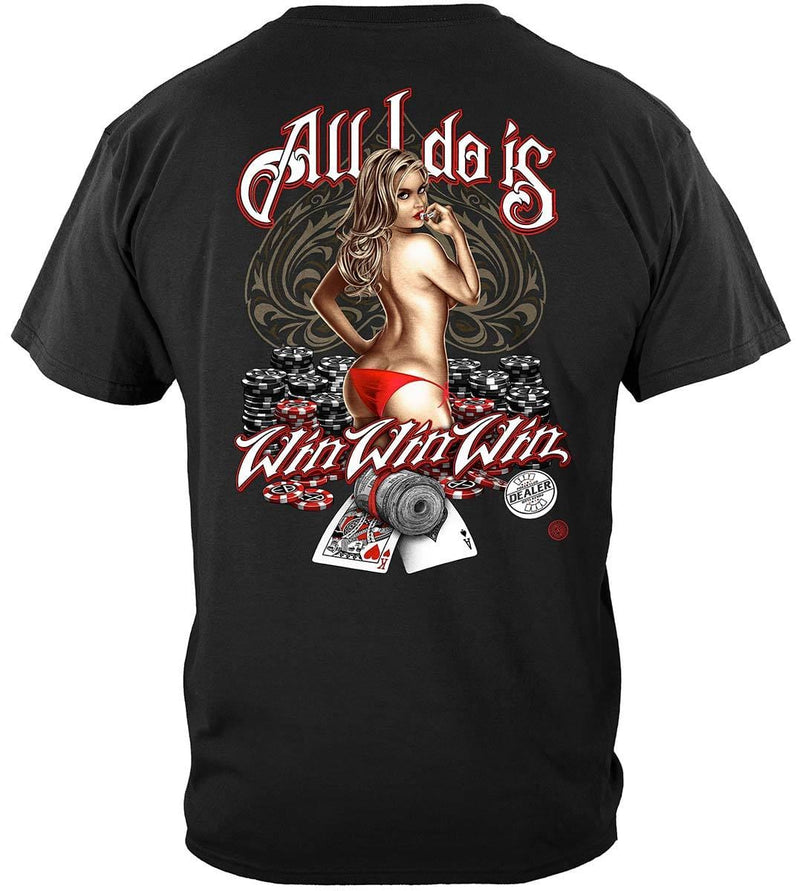 All I Do Is Win Win Win Premium Hooded Sweat Shirt