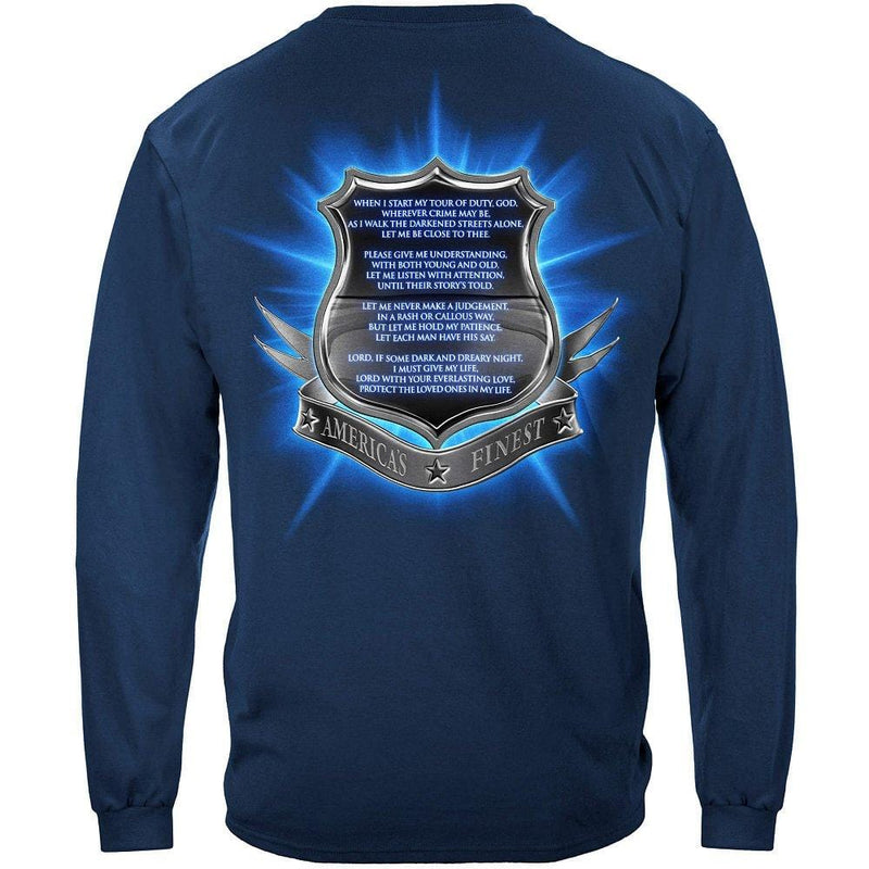 Policeman's Prayer Premium Hooded Sweat Shirt