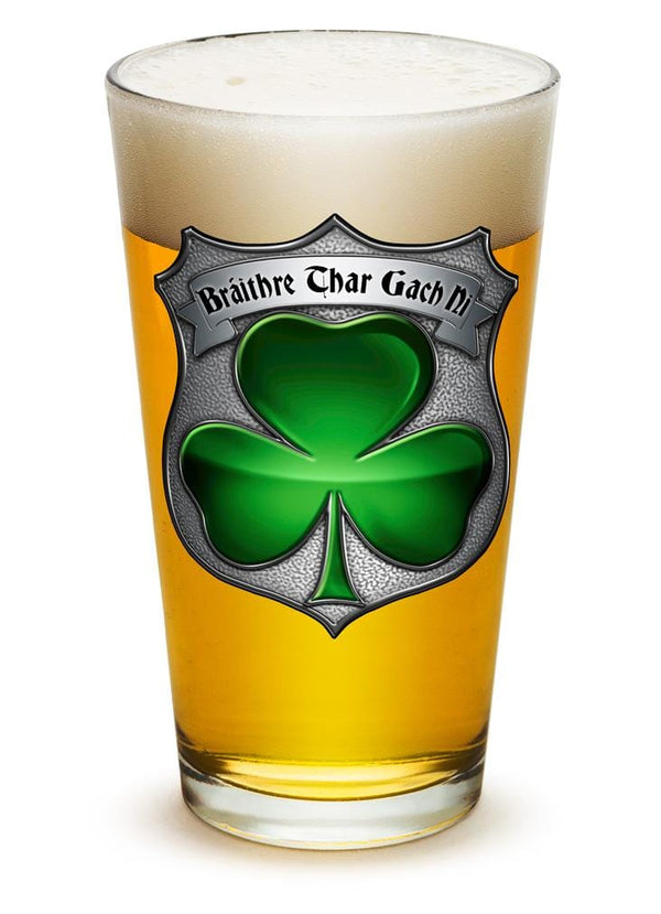 Irish Brotherhood Police 16oz Pint Glass Glass Set