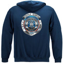 Police Honor Courage Sacrifice Badge Premium Hooded Sweat Shirt