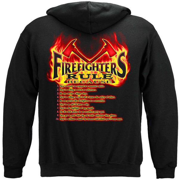 Rule Firefighters Premium Hooded Sweat Shirt