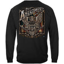 2nd Amendment Eagle Silver Foil Premium Hooded Sweat Shirt