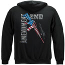 AR15 2nd Amendment Flag Premium Men's Hooded Sweat Shirt