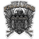 2A 2nd Amendment United States Fire Arms Premium Reflective Decal