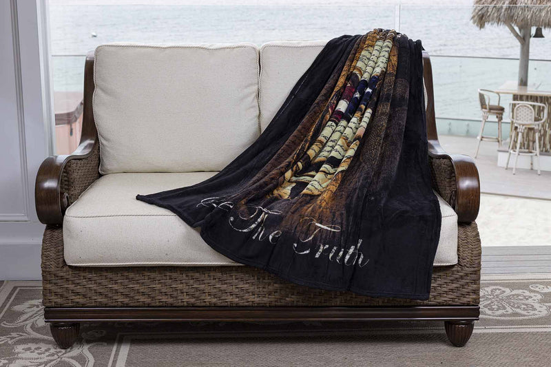 Guy Fawkes and Anonymous We The People See The Truth Premium Blanket