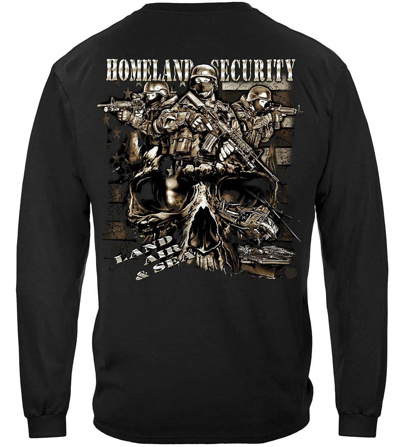 Homeland Security Land Air and Sea Premium T-Shirt