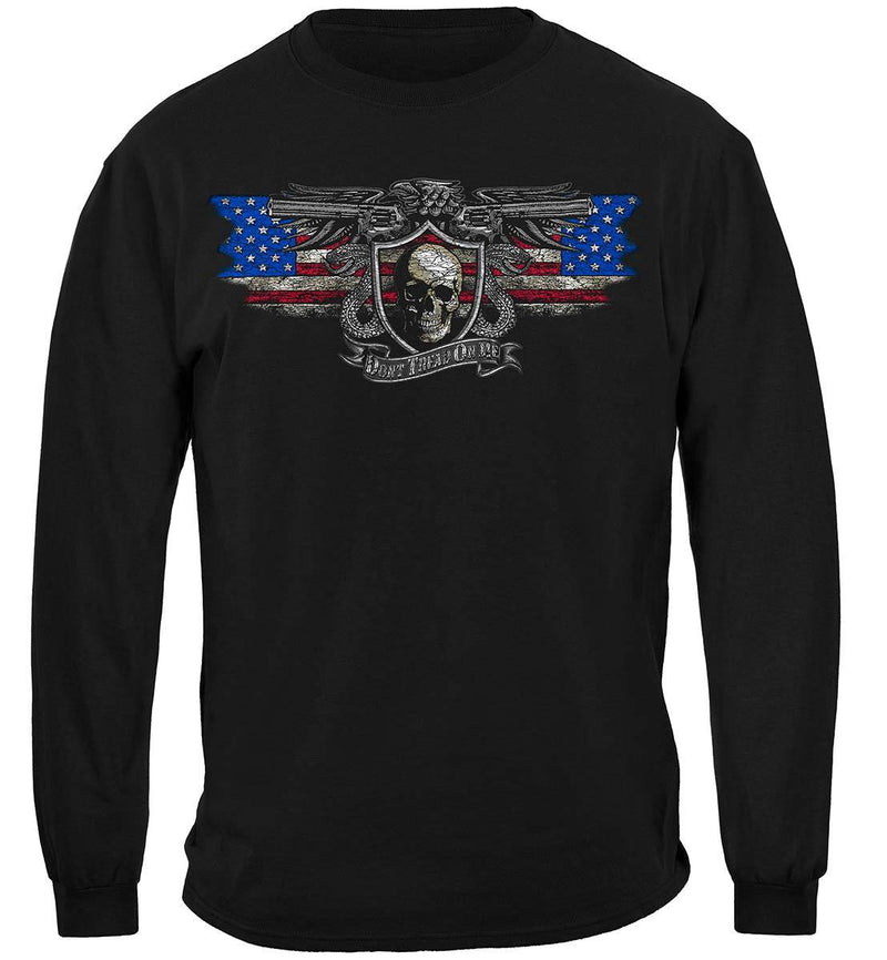 2nd Amendment Don't Tread On Me Silver Foil Premium T-Shirt