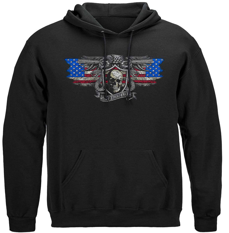 2nd Amendment Don't Tread On Me Silver Foil Premium T-Shirt