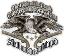 2A 2nd Amendment Eagle Tattoo Premium Reflective Decal