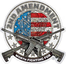 2nd Amendment Distressed Premium Reflective Decal