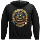 Don't Tread On Me Stone Gold Premium Hooded Sweat Shirt