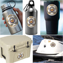 2A 2nd Amendment Colonial Flag Premium Reflective Decal