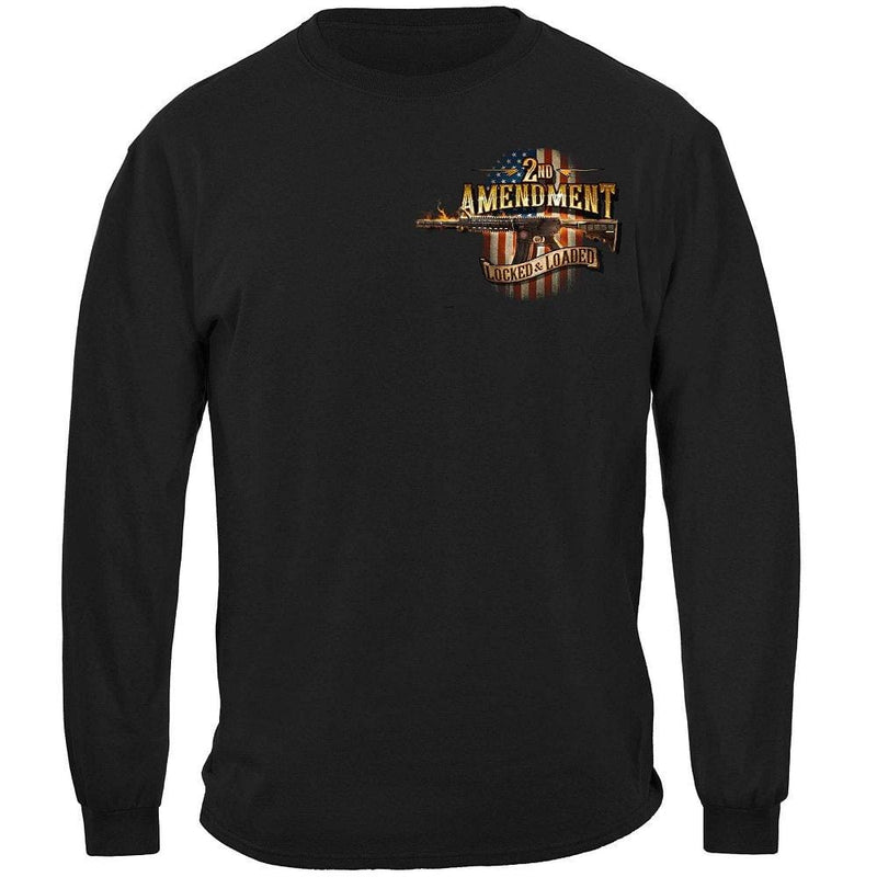 2nd Amendment Attack Eagle With Double AR15 Premium Men's Hooded Sweat Shirt