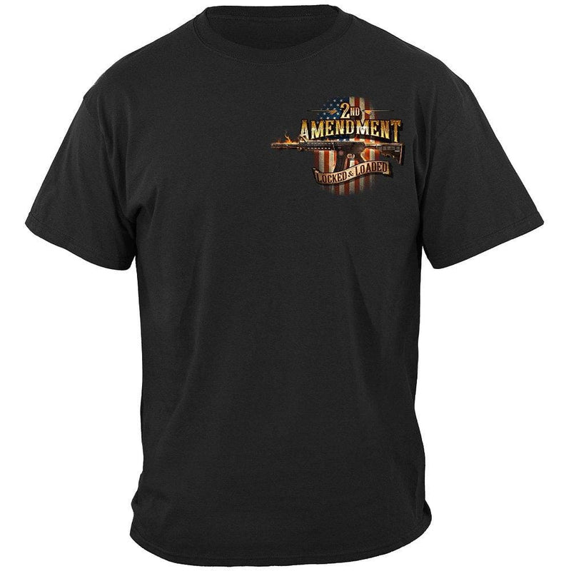 2nd Amendment Attack Eagle With Double AR15 Premium Men's Hooded Sweat Shirt