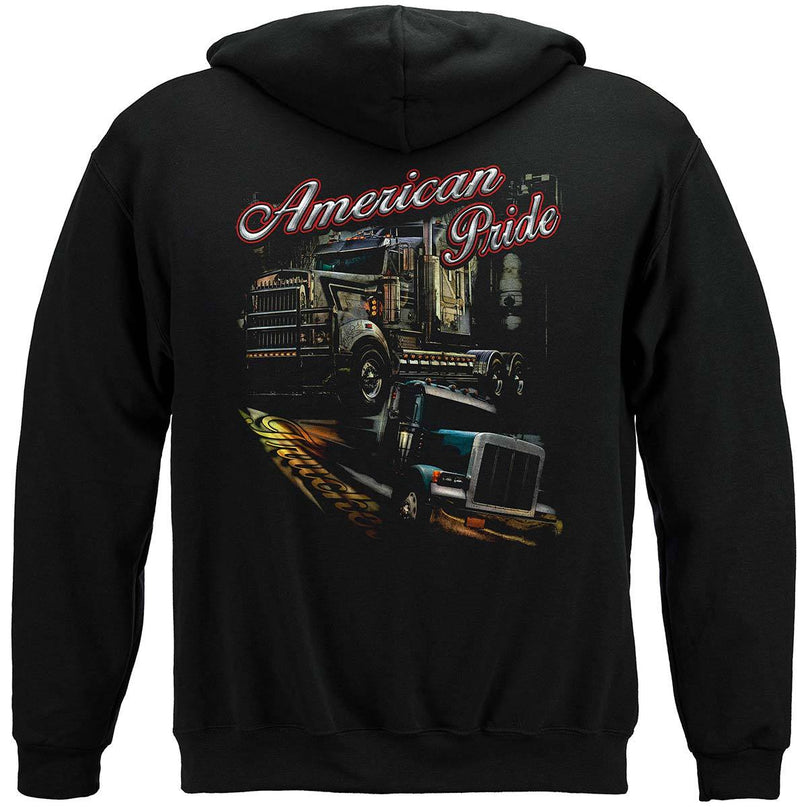 Trucker American Pride Premium Hooded Sweat Shirt