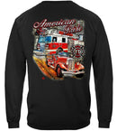 American Pride Firefighter Premium Hooded Sweat Shirt