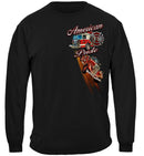 American Pride Firefighter Premium Hooded Sweat Shirt