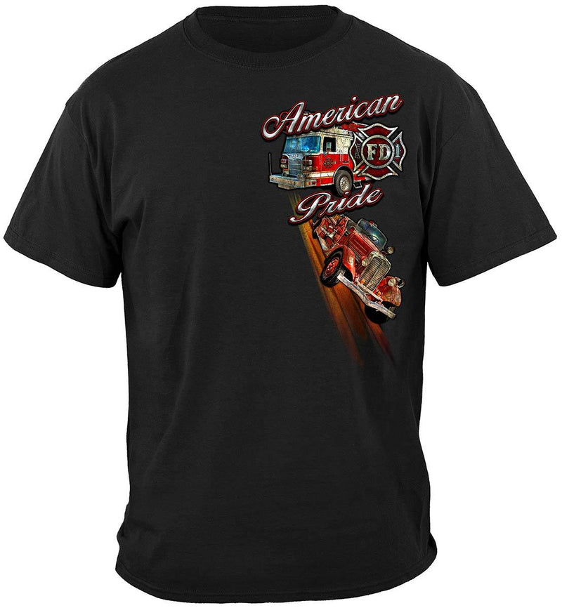 American Pride Firefighter Premium Hooded Sweat Shirt
