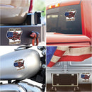 2nd Amendment GOD GUNS AND COUNTRY Premium Reflective Decal