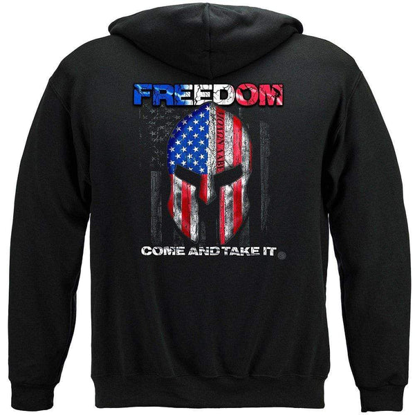 American Flag Freedom Come and Take it Premium Hooded Sweat Shirt