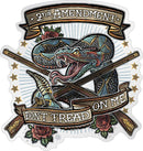 2nd Amendment 2A Vintage Tattoo Premium Reflective Decal