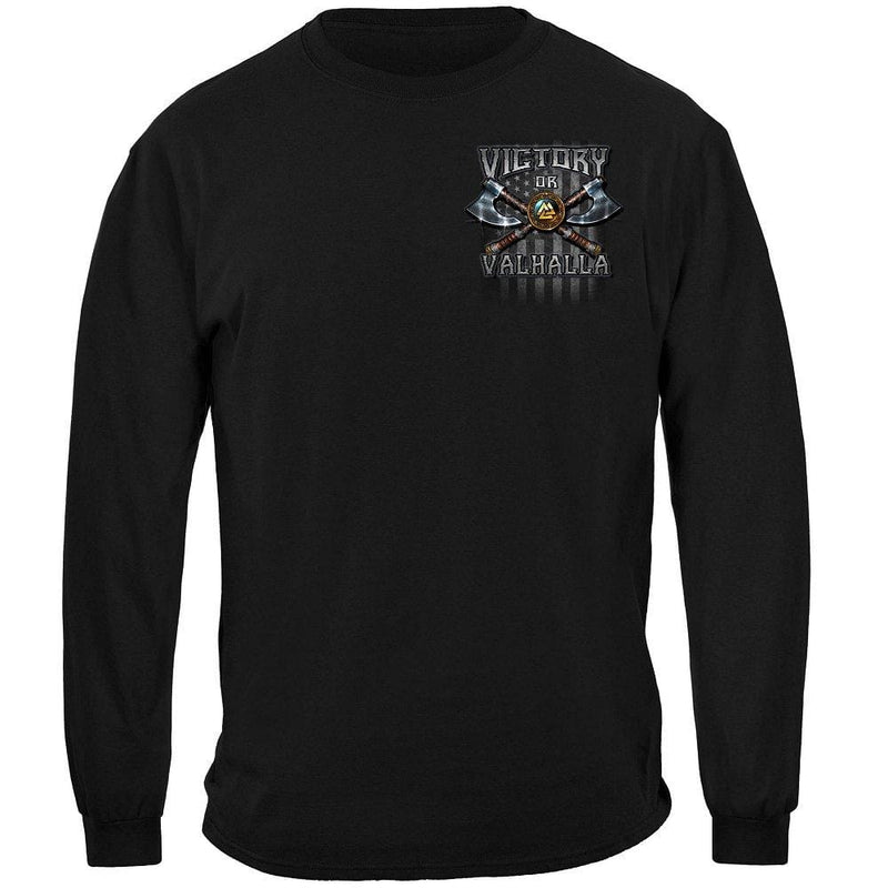 Victory Or Valhalla American Flag Freedom Come and Take it Premium Long Sleeves