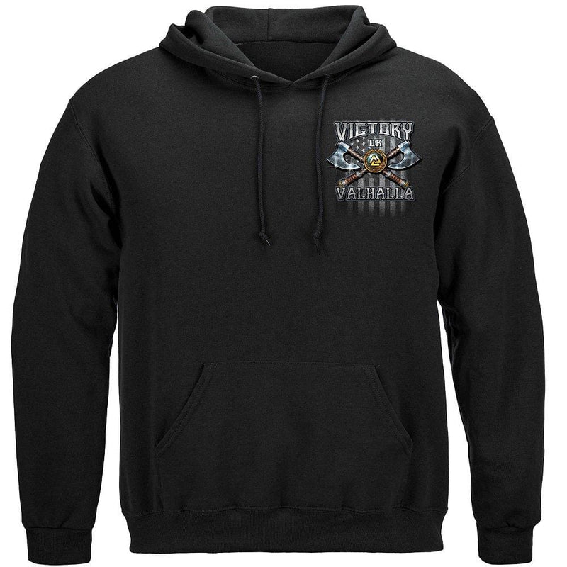 Victory Or Valhalla American Flag Freedom Come and Take it Premium Hooded Sweat Shirt