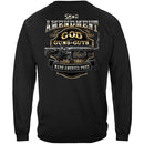 2nd Amendment God Guns And Guts Premium Hooded Sweat Shirt