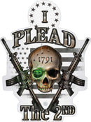 2nd Amendment I Plead The 2nd Premium Reflective Decal