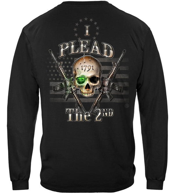 2nd Amendment I Plead The 2nd Premium Long Sleeves
