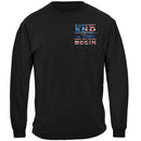 2nd Amendment My Rights Don't End Where Your Feelings Begin – M416 Rifle Betsy Ross Flag Premium T-Shirt