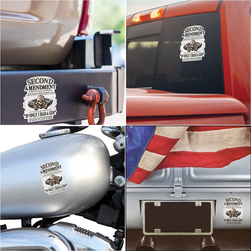 2nd Amendment If Only I Had a Gun Premium Reflective Decal