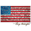 2nd Amendment George Washington Premium Reflective Decal