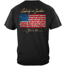 Patriotic 1776 Betsy Ross Flag Liberty and Justice For All Premium Hooded Sweat Shirt
