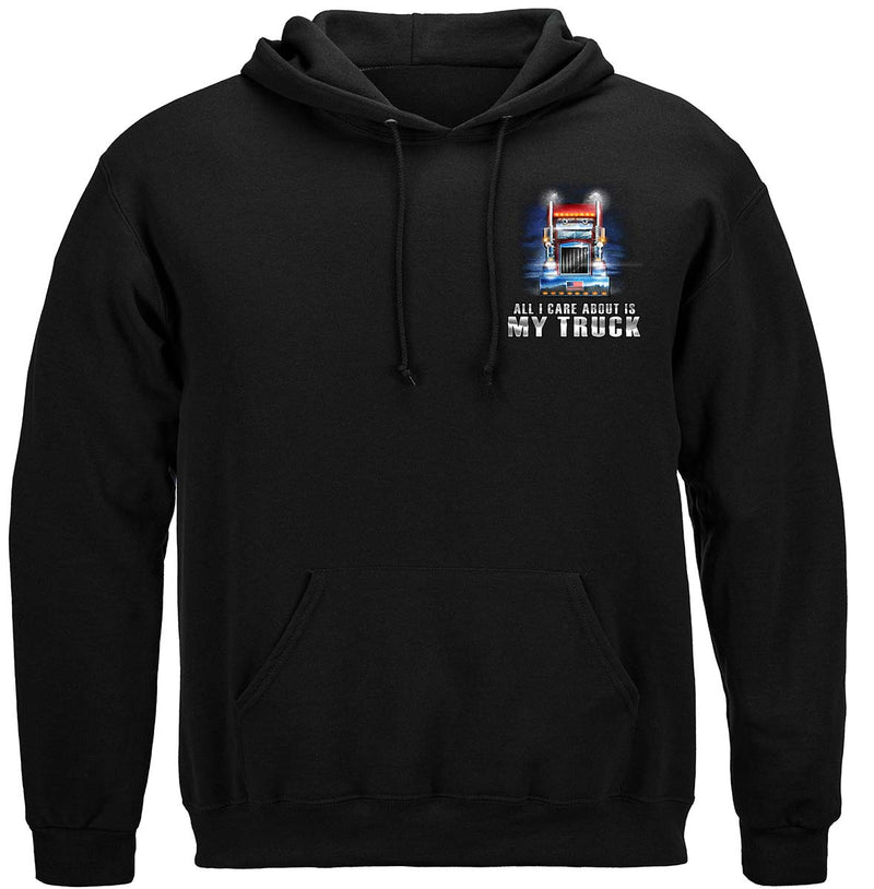 Trucker All I Care About Is My Truck Premium T-Shirt