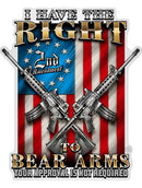2nd Amendment Your Approval Is not Required Premium Reflective Decal