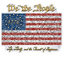 1st Amendment Betsy Ross Flag We the People Premium Reflective Decal