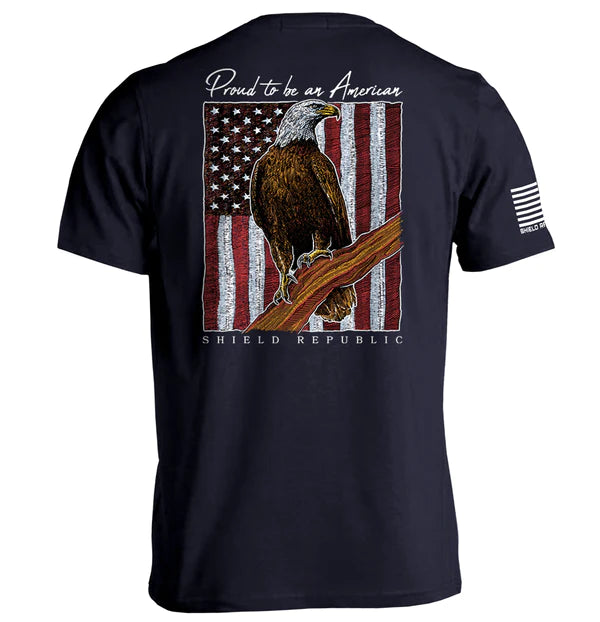 Proud To Be An American Bald Eagle Tee