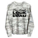 Live Laugh Lock and Load (Front) Corded Poncho