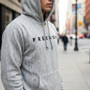 FREEDOM (Front Print) Lightweight Hoodie