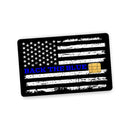Back the Blue Flag Credit Card Skin Decal