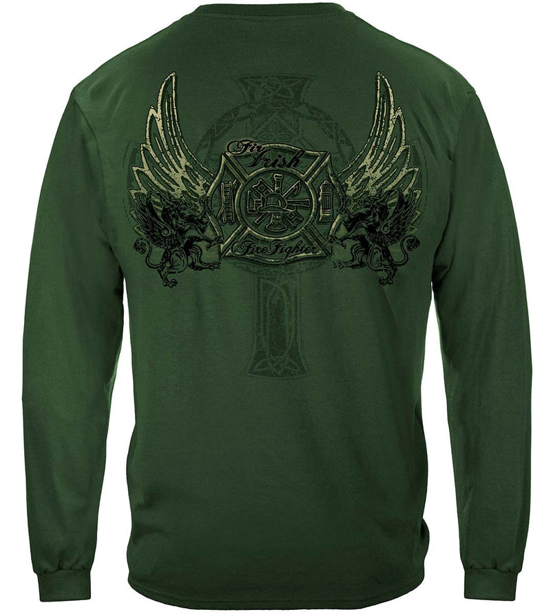 Elite Breed Irish Firefighter Premium Hooded Sweat Shirt