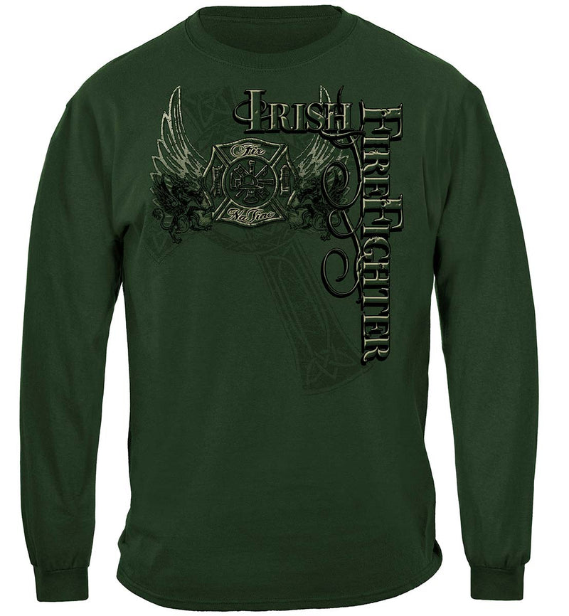 Elite Breed Irish Firefighter Premium Hooded Sweat Shirt