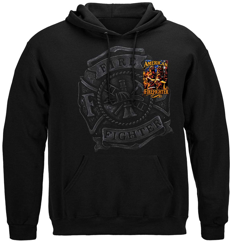Elite Breed American Firefighter Premium Hooded Sweat Shirt